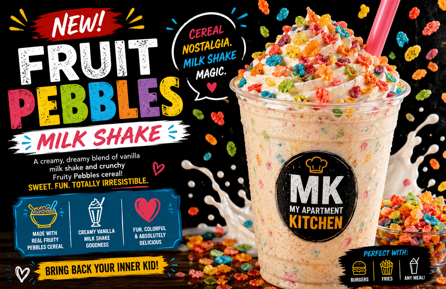 Fruit Pebbles Milkshake